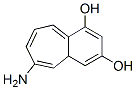 6-amino-1,3-dihydroxybenzocycloheptene Struktur