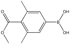 4-Methoxycarbonyl-3,5-dimethylphenylboronic acid Struktur