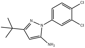 5-TERT-BUTYL-2-(3,4-DICHLORO-PHENYL)-2H-PYRAZOL-3-YLAMINE Struktur