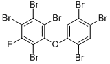 3-FLUORO-2,2',4,4',5,5',6-HEPTABROMODIPHENYL ETHER Struktur