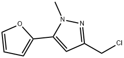 3-(CHLOROMETHYL)-5-FUR-2-YL-1-METHYL-1H-PYRAZOLE 95 Struktur