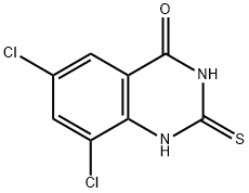 2-MERCAPTO-4-HYDROXY-6,8-DICHLOROQUINAZOLINE Struktur