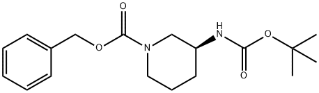 (S)-1-CBZ-3-N-BOC-AMINOPIPERIDINE Struktur