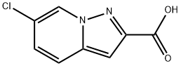 6-chloroH-pyrazolo[1,5-a]pyridine-2-carboxylic acid Struktur