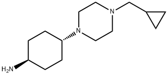 CyclohexanaMine, 4-[4-(cyclopropylMethyl)-1-piperazinyl]-, trans- Structure