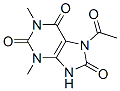 1H-Purine-2,6,8(3H)-trione,  7-acetyl-7,9-dihydro-1,3-dimethyl- Struktur