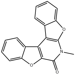 Bisbenzofuro[2,3-b:3,2-d]pyridin-7(6H)-one,  6-methyl-  (9CI) Struktur