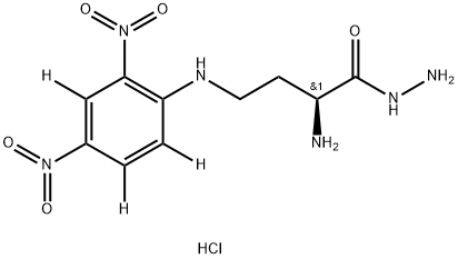 N(4)-dinitrophenyl-2,4-diaminobutyric acid hydrazide Struktur