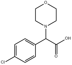 (4-CHLORO-PHENYL)-MORPHOLIN-4-YL-ACETIC ACID HYDROCHLORIDE Struktur