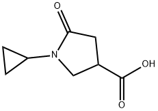 1-CYCLOPROPYL-5-OXOPYRROLIDINE-3-CARBOXYLIC ACID Struktur