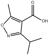 3-isopropyl-5-methylisoxazole-4-carboxylic acid Struktur