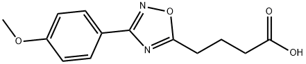 4-[3-(4-METHOXYPHENYL)-1,2,4-OXADIAZOL-5-YL]BUTANOIC ACID Struktur