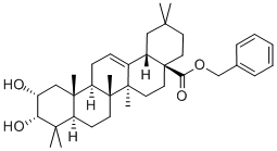 3-Epimaslinic acid benzyl ester Struktur