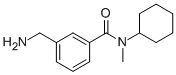 3-(aminomethyl)-N-cyclohexyl-N-methylbenzamide Struktur