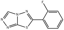 6-(2-fluorophenyl)[1,2,4]triazolo[3,4-b][1,3,4]thiadiazole Struktur