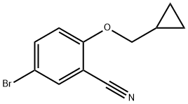 5-bromo-2-(cyclopropylmethoxy)benzonitrile Struktur