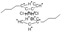 BIS(BUTYLCYCLOPENTADIENYL)TUNGSTEN DICHLORIDE Struktur