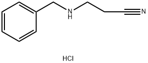 3-(benzylamino)propanenitrile hydrochloride Struktur