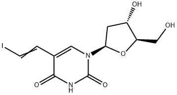 5-(2-iodovinyl)-2'-deoxyuridine Struktur