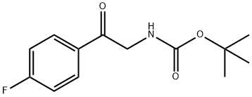 [2-(4-FLUORO-PHENYL)-2-OXO-ETHYL]-CARBAMIC ACID TERT-BUTYL ESTER Struktur