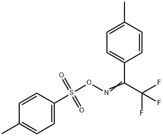 2,2,2-Trifluoro-1-(4-methylphenyl)-O-[(4-methylphenyl)sulfonyl]oxime ethanone Struktur