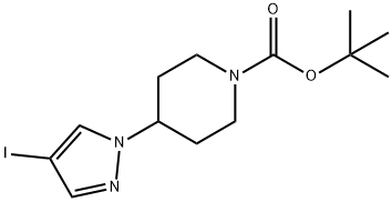 1-(4-BOC-piperidyl)-4-iodopyrazole Struktur