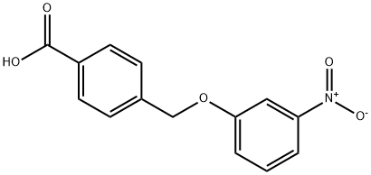 4-[(3-nitrophenoxy)methyl]benzoic acid Struktur