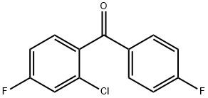 2-chloro-4,4'-difluorobenzophenone Struktur