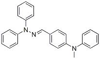 4-(N-Methyl-N-phenylamino)benzaldehyde diphenyl hydrazone Struktur