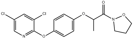 2-[4-(3,5-dichloropyridin-2-yl)oxyphenoxy]-1-isoxazolidin-2-yl-propan- 1-one Struktur