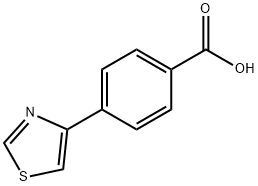 4-(Thiazol-4-yl)benzoic acid Struktur