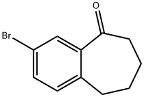 3-bromo-6,7,8,9-tetrahydrobenzo[7]annulen-5-one Struktur