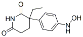 3-ethyl-3-[4-(hydroxyamino)phenyl]piperidine-2,6-dione Struktur