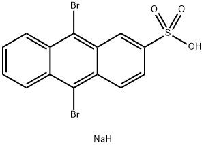 9,10-Dibromoanthracene-2-sulfonic Acid, Sodium Salt Struktur