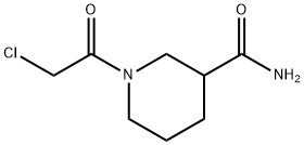 1-(2-chloroacetyl)piperidine-3-carboxamide Struktur