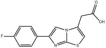 [6-(4-FLUORO-PHENYL)-IMIDAZO[2,1-B]THIAZOL-3-YL]-ACETIC ACID Struktur