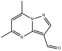 5,7-dimethylpyrazolo[1,5-a]pyrimidine-3-carbaldehyde(SALTDATA: FREE) Struktur