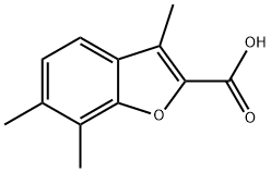 3,6,7-TRIMETHYL-1-BENZOFURAN-2-CARBOXYLIC ACID Struktur