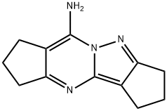 1,2,3,5,6,7-HEXAHYDRO-4,8A,9-TRIAZA-CYCLOPENTA[A]-S-INDACEN-8-YLAMINE Struktur