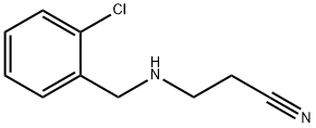 3-[(2-CHLOROBENZYL)AMINO]PROPANENITRILE Struktur