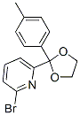 2-bromo-6-[2-(p-tolyl)-1,3-dioxolan-2-yl]pyridine Struktur