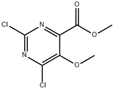 Methyl 2,6-dichloro-5-methoxypyrimidine-4-carboxylate Struktur