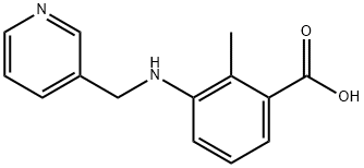 2-methyl-3-[(3-pyridinylmethyl)amino]benzoic acid Struktur