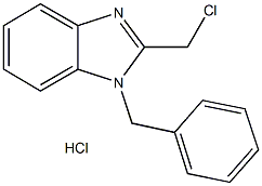 1-BENZYL-2-CHLOROMETHYL-1H-BENZOIMIDAZOLE HYDROCHLORIDE Struktur