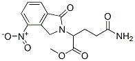 4-nitro-a-(3-amino-3-oxopropyl)1,3-dihydro-1-oxo-2H-Isoindole-2-aceticacidmethylester Struktur