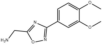 C-[3-(3,4-DIMETHOXY-PHENYL)-[1,2,4]OXADIAZOL-5-YL]-METHYLAMINE Struktur