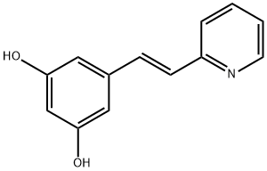 (E)-5-(2-(pyridin-2-yl)vinyl)benzene-1,3-diol Struktur