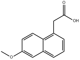 (6-METHOXY-1-NAPHTHYL)ACETIC ACID Struktur