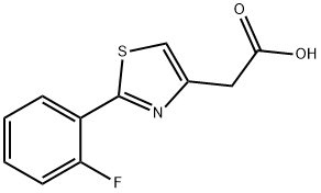 [2-(2-FLUORO-PHENYL)-THIAZOL-4-YL]-ACETIC ACID Struktur