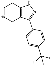 3-[4-(Trifluoromethyl)phenyl]-4,5,6,7-tetrahydro-1H-pyrazolo[4,3-c]pyridine Struktur